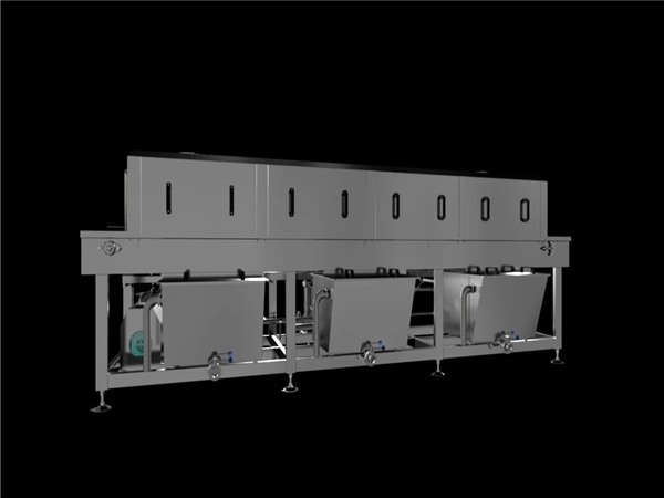 洗箱機，環(huán)速隧道式洗箱機，GMP體系標準生產線配套設備