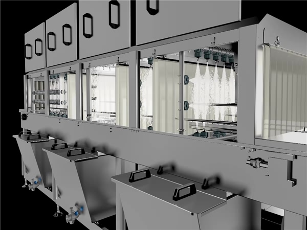 食品周轉(zhuǎn)箱清洗機，周轉(zhuǎn)筐清洗機