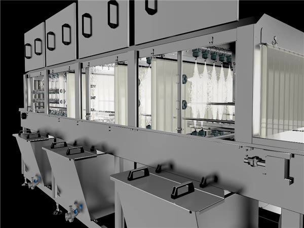 周轉(zhuǎn)箱清洗機(jī)，果蔬氣泡清洗機(jī)，檳榔篩盤清洗機(jī)，洗盤機(jī)，洗筐機(jī)