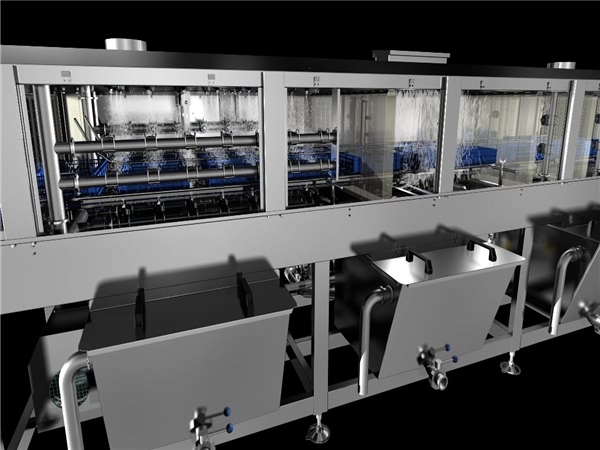 塑料筐清洗設備，塑料筐食品筐清洗機，周轉筐清洗價格